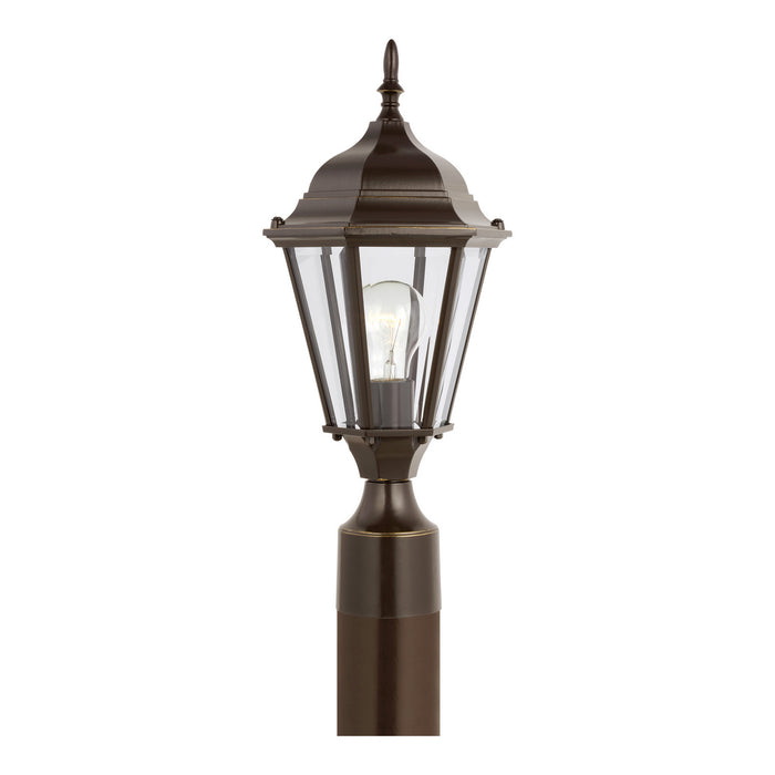 Generation Lighting 82938-71 One Light Outdoor Post Lantern, Antique Bronze