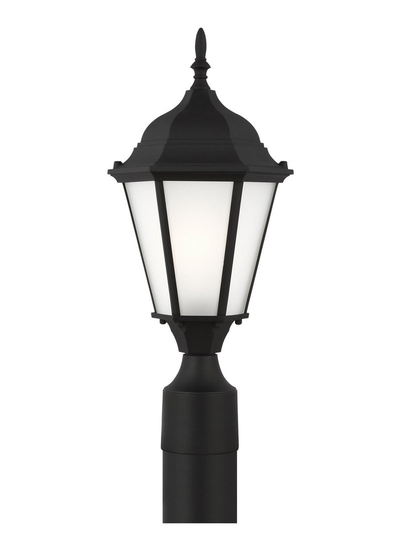 Generation Lighting 82941-12 One Light Outdoor Post Lantern, Black