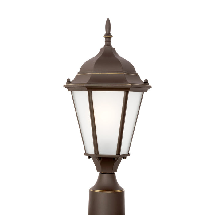 Generation Lighting 82941-71 One Light Outdoor Post Lantern, Antique Bronze