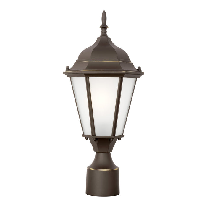 Generation Lighting 82941EN3-71 One Light Outdoor Post Lantern, Antique Bronze