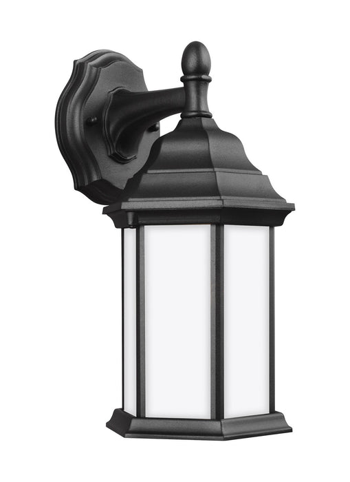 Generation Lighting 8338751-12 One Light Outdoor Wall Lantern, Black