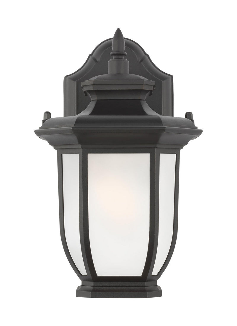 Generation Lighting 8436301-12 One Light Outdoor Wall Lantern, Black