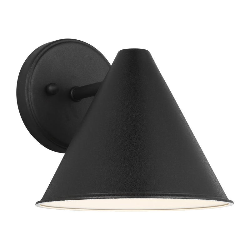 Generation Lighting 8438501-12 One Light Outdoor Wall Lantern, Black