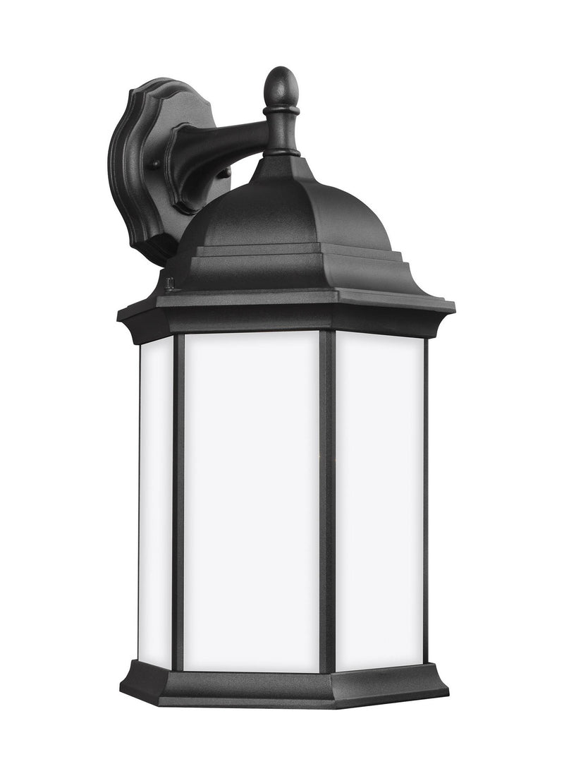 Generation Lighting 8438751-12 One Light Outdoor Wall Lantern, Black