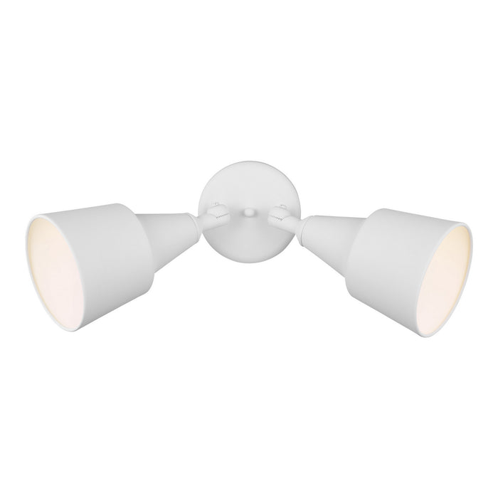 Generation Lighting 8560702-15 Two Light Adjustable Swivel Flood Light, White
