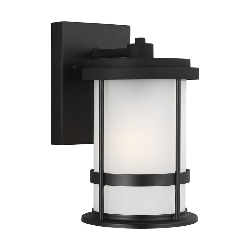 Generation Lighting 8590901-12 One Light Outdoor Wall Lantern, Black