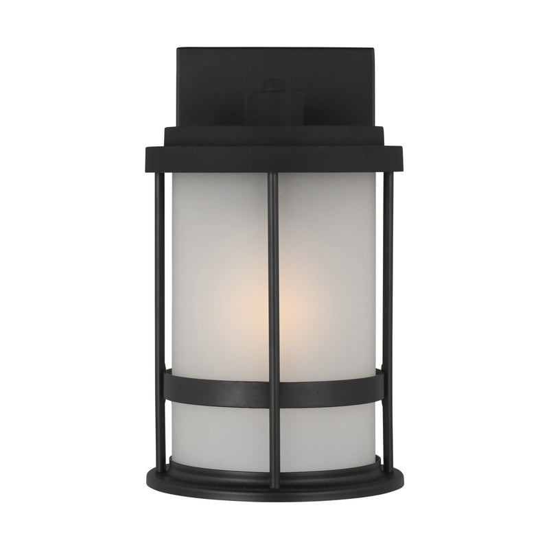 Generation Lighting 8590901-12 One Light Outdoor Wall Lantern, Black
