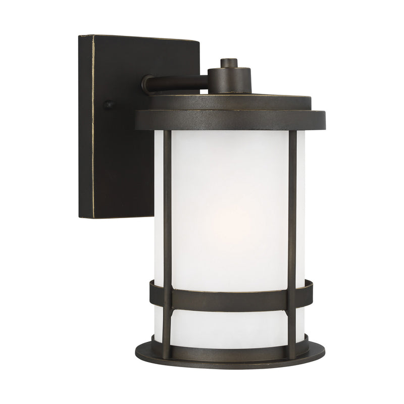 Generation Lighting 8590901-71 One Light Outdoor Wall Lantern, Antique Bronze