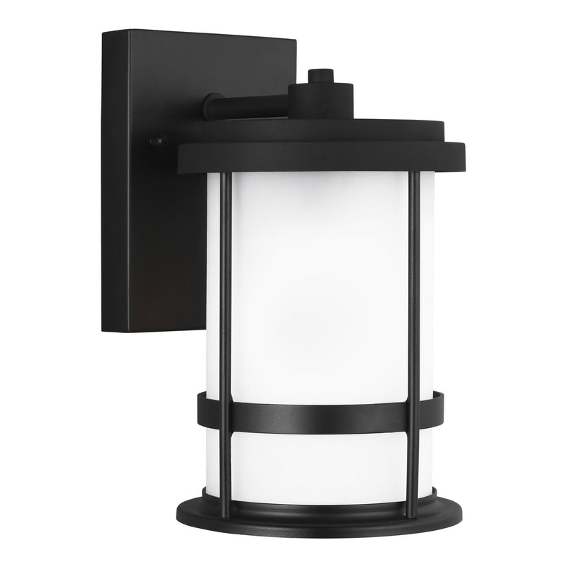 Generation Lighting 8590901D-12 One Light Outdoor Wall Lantern, Black