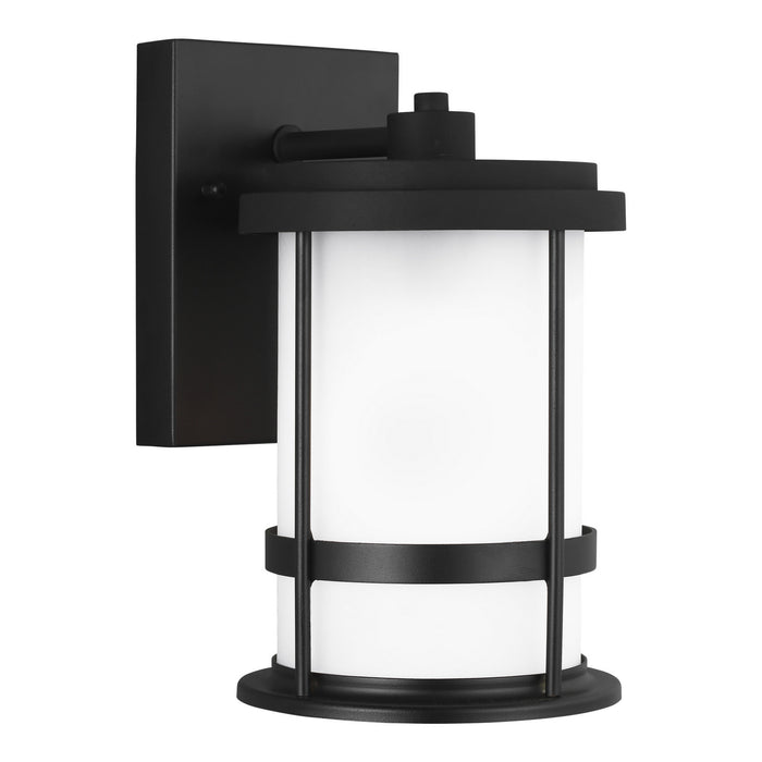 Generation Lighting 8590901D-12 One Light Outdoor Wall Lantern, Black