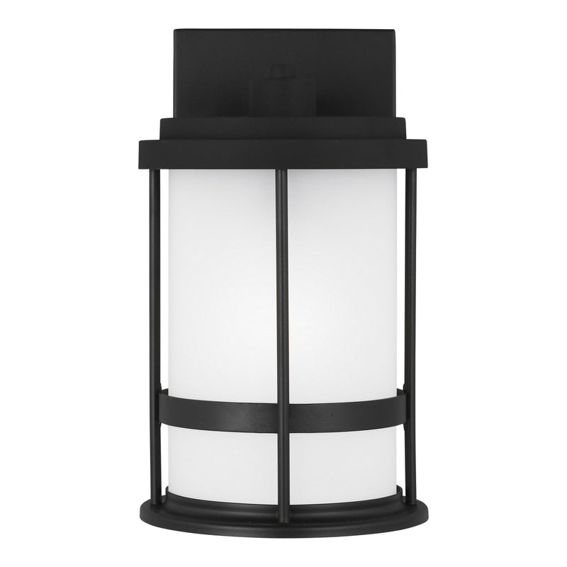 Generation Lighting 8590901D-12 One Light Outdoor Wall Lantern, Black
