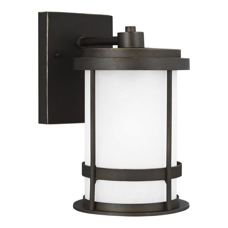 Generation Lighting 8590901D-71 One Light Outdoor Wall Lantern, Antique Bronze