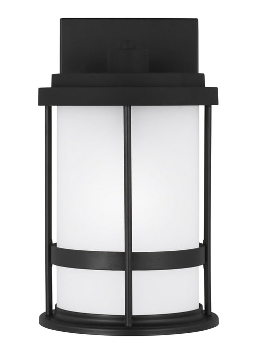 Generation Lighting 8590901DEN3-12 One Light Outdoor Wall Lantern, Black
