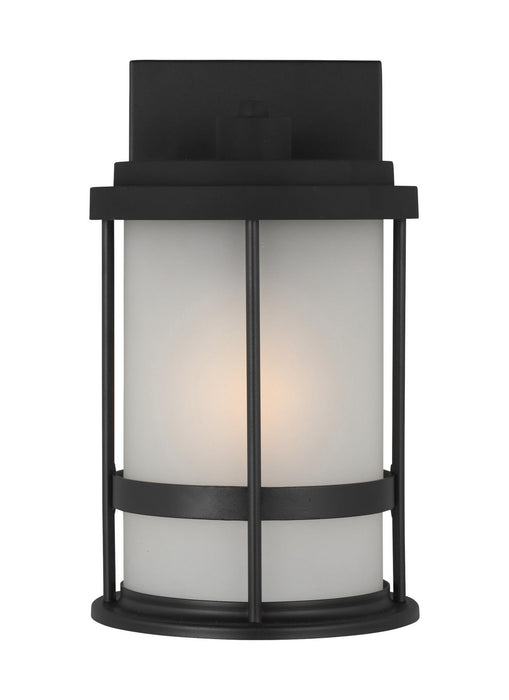 Generation Lighting 8590901EN3-12 One Light Outdoor Wall Lantern, Black