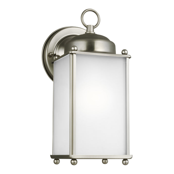 Generation Lighting 8593001-965 One Light Outdoor Wall Lantern, Antique Brushed Nickel