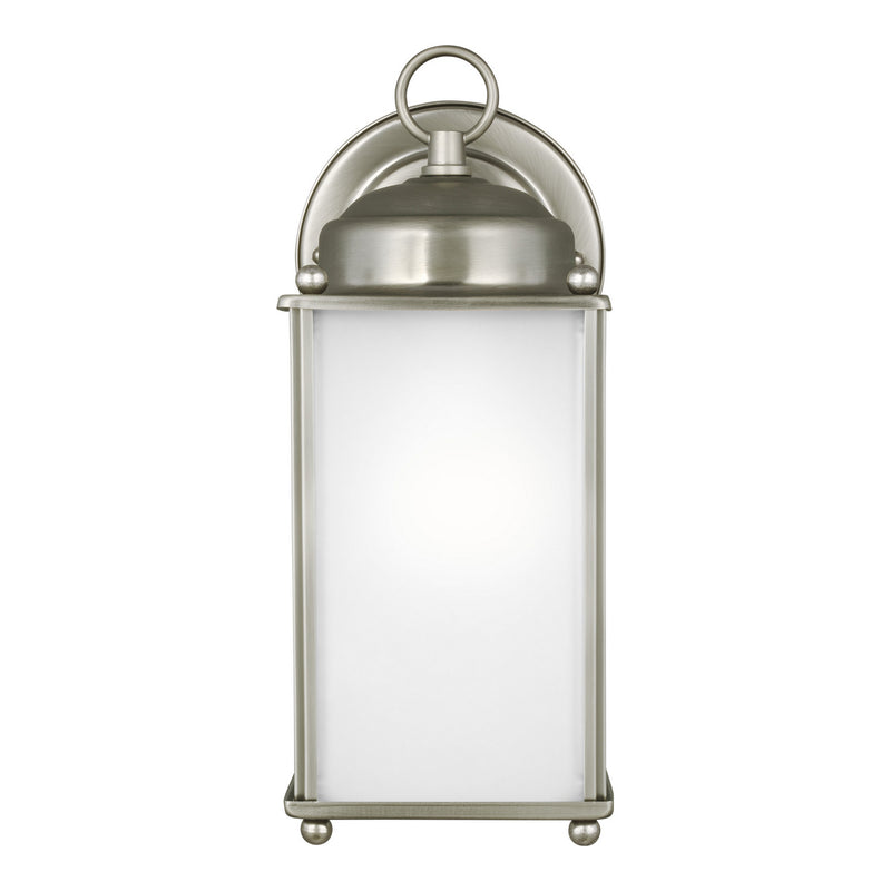 Generation Lighting 8593001-965 One Light Outdoor Wall Lantern, Antique Brushed Nickel