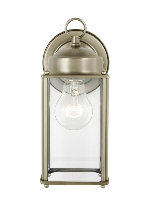 Generation Lighting 8593-965 One Light Outdoor Wall Lantern, Antique Brushed Nickel