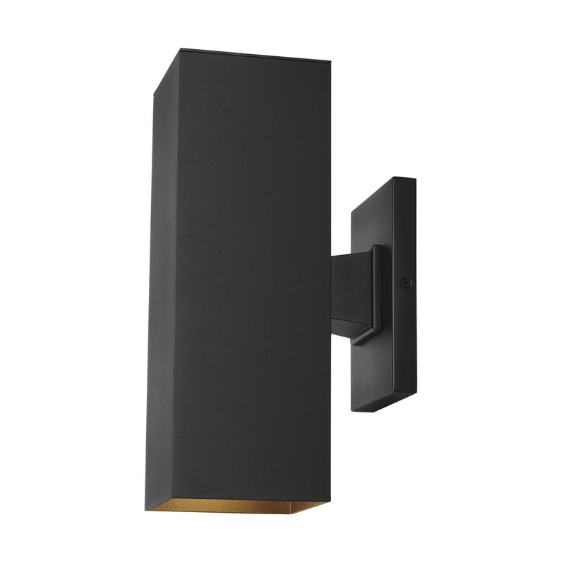 Visual Comfort Studio 8631702-12 Two Light Outdoor Wall Lantern, Black