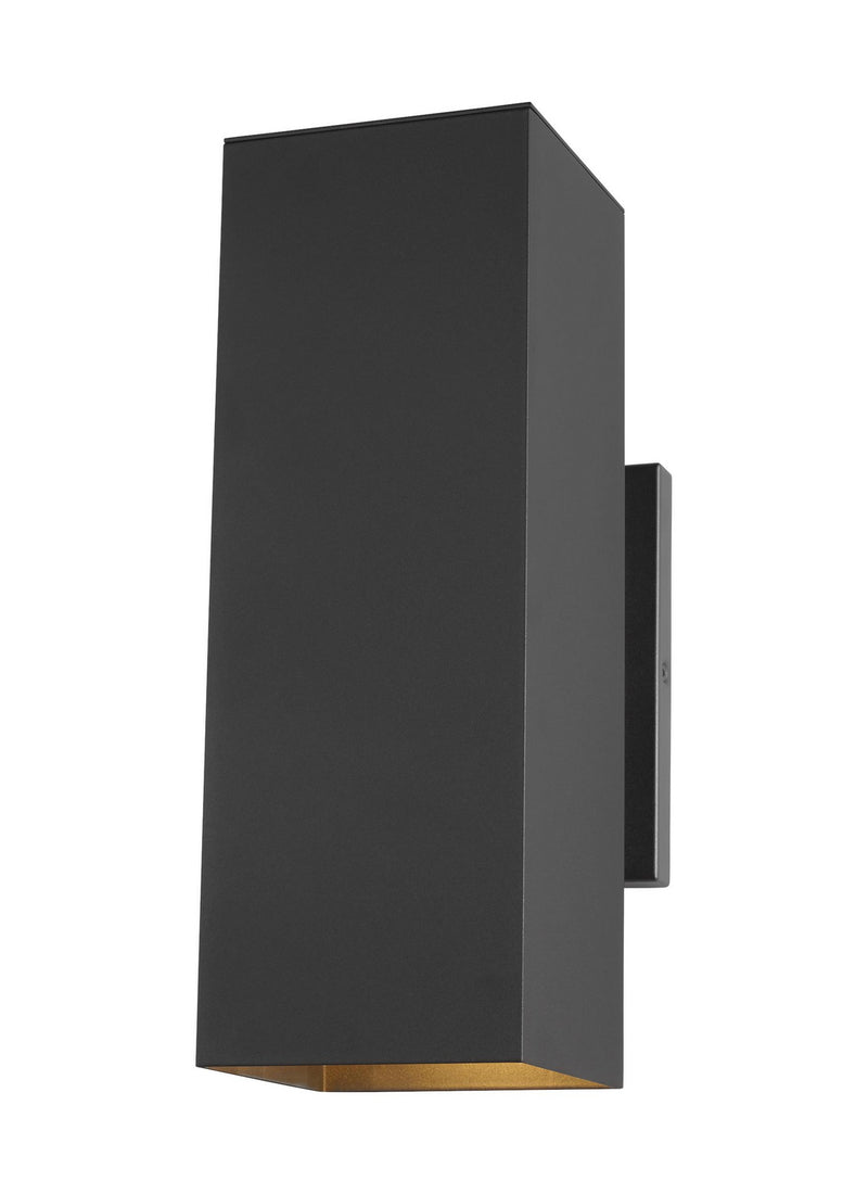 Visual Comfort Studio 8631702EN3-12 Two Light Outdoor Wall Lantern, Black