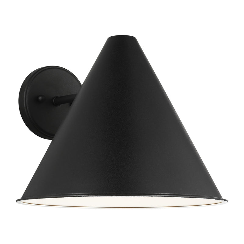Generation Lighting 8638501-12 One Light Outdoor Wall Lantern, Black