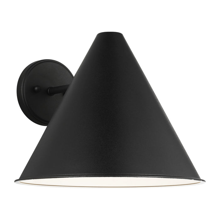 Generation Lighting 8638501-12 One Light Outdoor Wall Lantern, Black