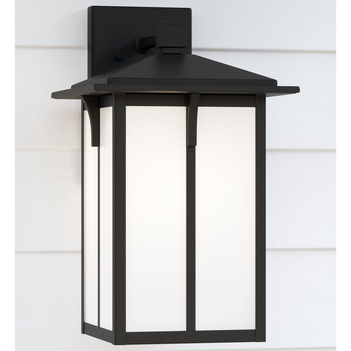 Generation Lighting 8652701-12 One Light Outdoor Wall Lantern, Black