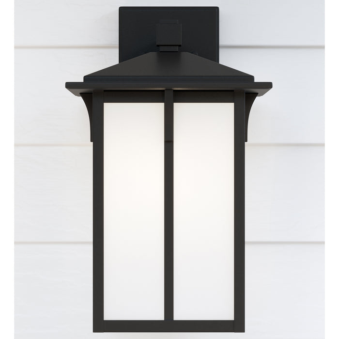 Generation Lighting 8652701-12 One Light Outdoor Wall Lantern, Black