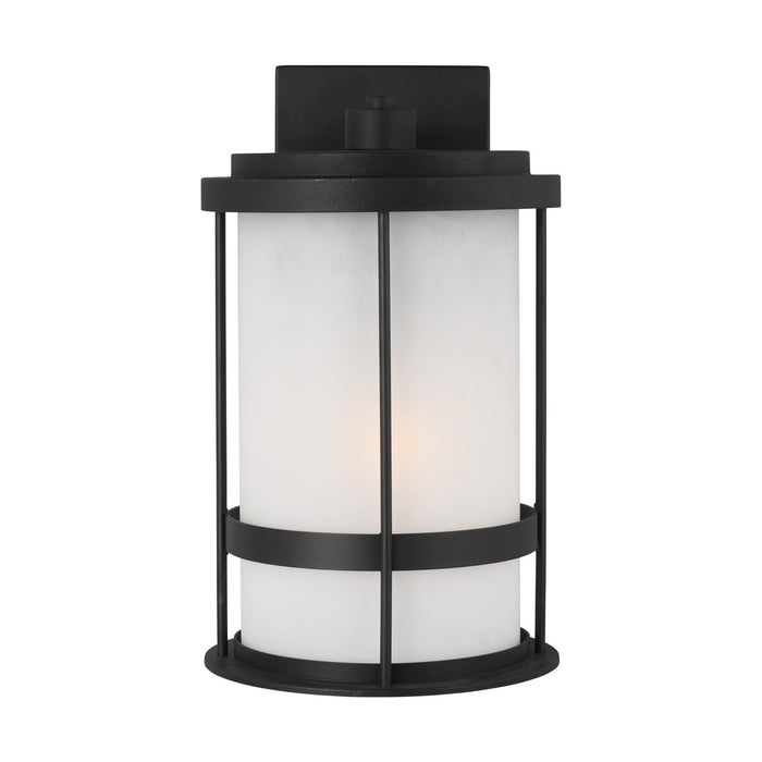 Generation Lighting 8690901-12 One Light Outdoor Wall Lantern, Black