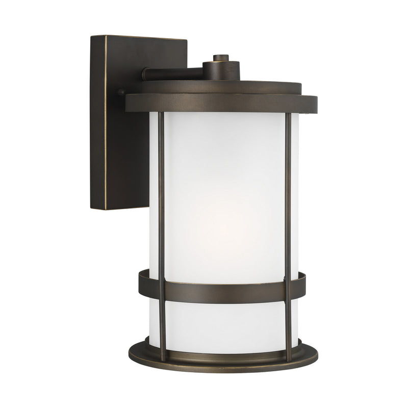 Generation Lighting 8690901-71 One Light Outdoor Wall Lantern, Antique Bronze