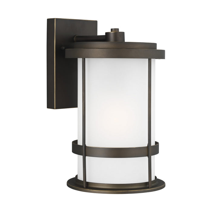 Generation Lighting 8690901-71 One Light Outdoor Wall Lantern, Antique Bronze