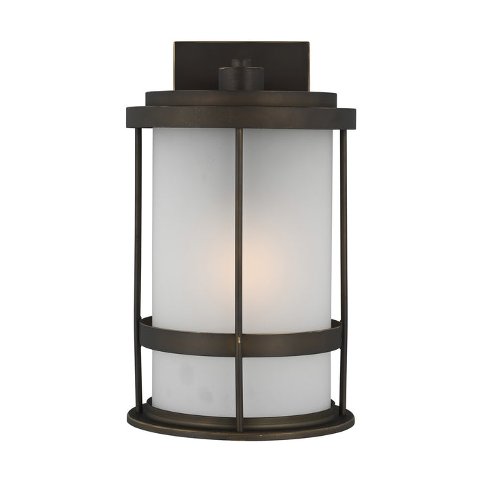 Generation Lighting 8690901-71 One Light Outdoor Wall Lantern, Antique Bronze