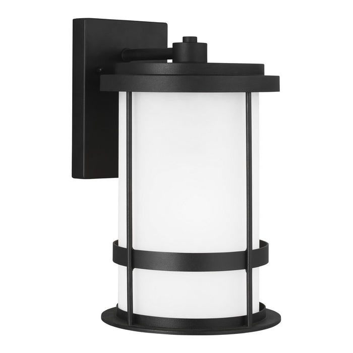 Generation Lighting 8690901D-12 One Light Outdoor Wall Lantern, Black