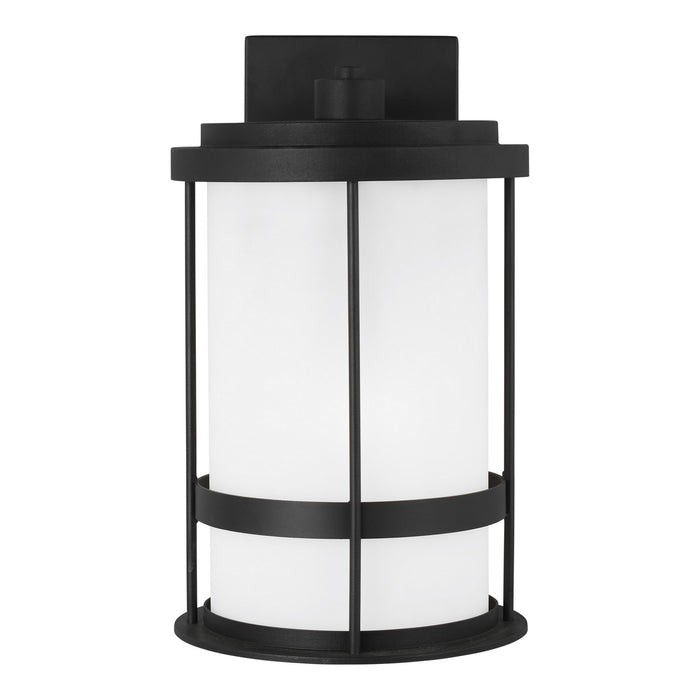 Generation Lighting 8690901D-12 One Light Outdoor Wall Lantern, Black