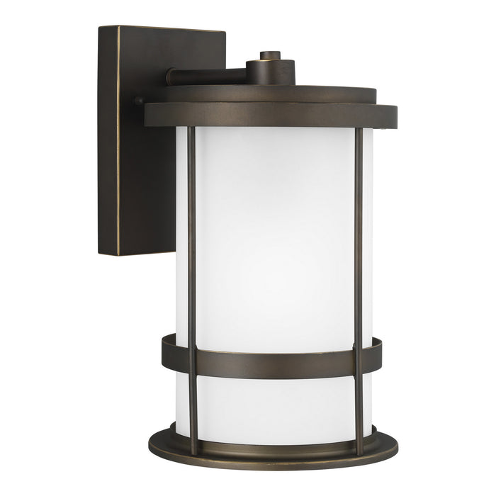 Generation Lighting 8690901D-71 One Light Outdoor Wall Lantern, Antique Bronze