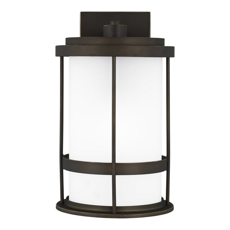Generation Lighting 8690901D-71 One Light Outdoor Wall Lantern, Antique Bronze