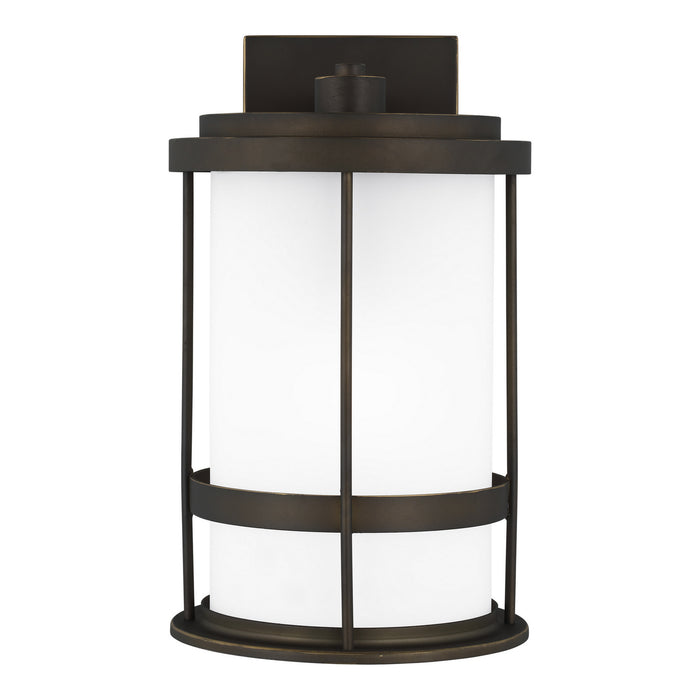 Generation Lighting 8690901D-71 One Light Outdoor Wall Lantern, Antique Bronze