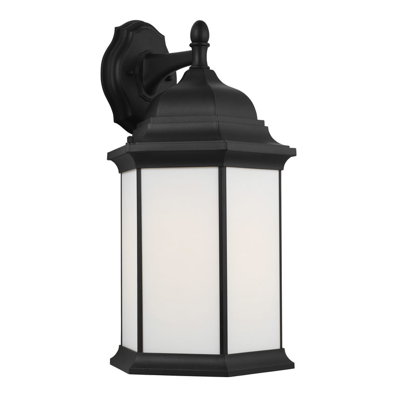 Generation Lighting 8738751-12 One Light Outdoor Wall Lantern, Black