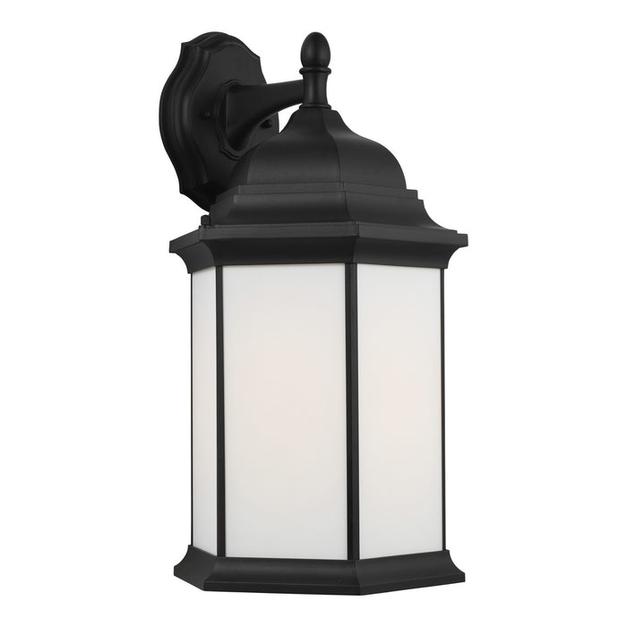 Generation Lighting 8738751-12 One Light Outdoor Wall Lantern, Black
