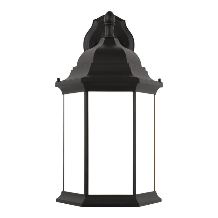 Generation Lighting 8738751-12 One Light Outdoor Wall Lantern, Black