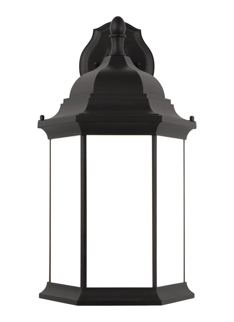 Generation Lighting 8738751EN3-12 One Light Outdoor Wall Lantern, Black