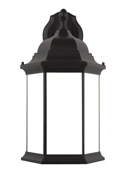Generation Lighting 8738751EN3-12 One Light Outdoor Wall Lantern, Black