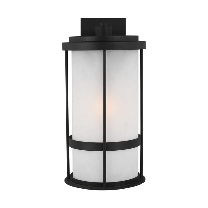 Generation Lighting 8790901-12 One Light Outdoor Wall Lantern, Black