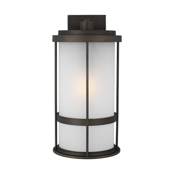 Generation Lighting 8790901-71 One Light Outdoor Wall Lantern, Antique Bronze