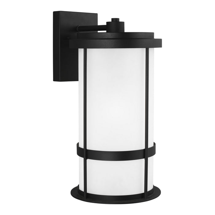 Generation Lighting 8790901D-12 One Light Outdoor Wall Lantern, Black
