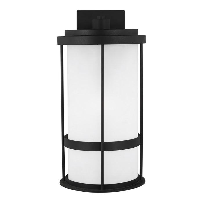 Generation Lighting 8790901D-12 One Light Outdoor Wall Lantern, Black