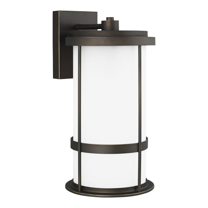 Generation Lighting 8790901D-71 One Light Outdoor Wall Lantern, Antique Bronze