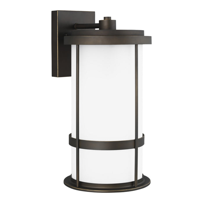 Generation Lighting 8790901D-71 One Light Outdoor Wall Lantern, Antique Bronze