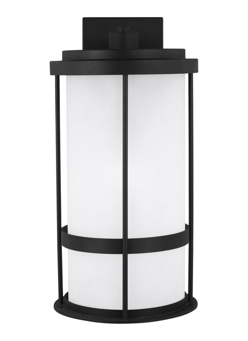 Generation Lighting 8790901DEN3-12 One Light Outdoor Wall Lantern, Black
