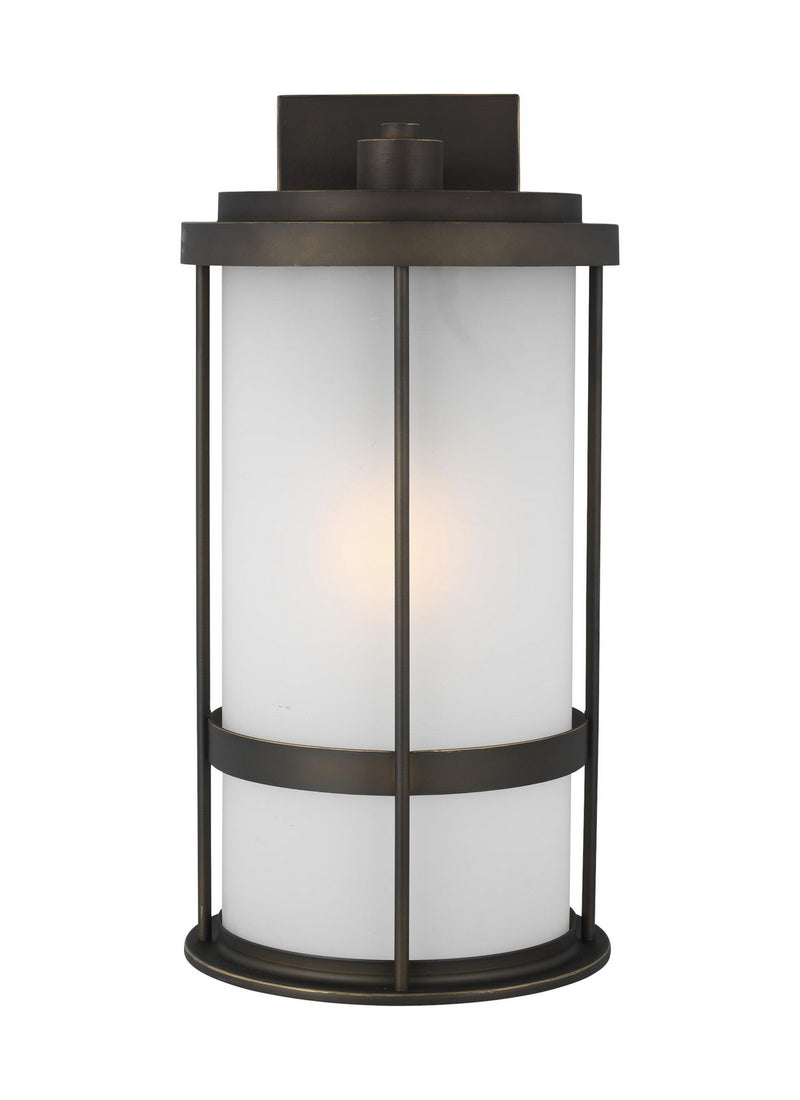 Generation Lighting 8790901EN3-71 One Light Outdoor Wall Lantern, Antique Bronze
