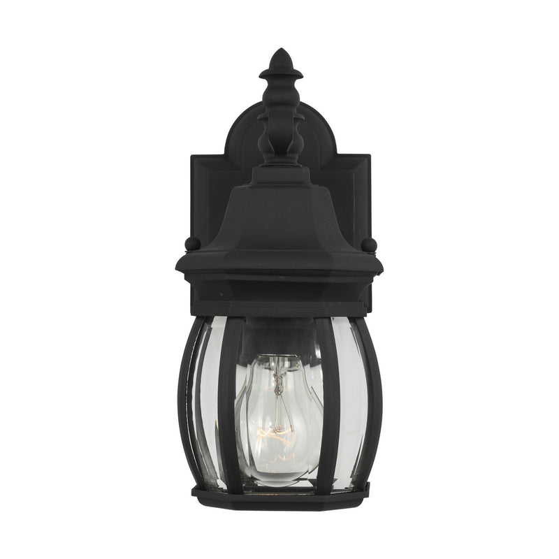 Generation Lighting 88203-12 One Light Outdoor Wall Lantern, Black